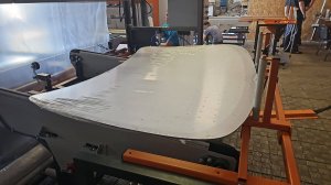 Автоматическая линия для упаковки автомобильных стекол в термоусадочную плёнку