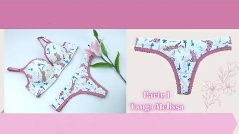 Пошив трусики- стринги "Мелисса". Выкройка в описании.