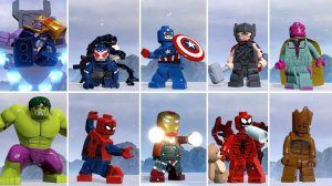 АНИМАЦИЯ ВСЕХ ПОПУЛЯРНЫХ ПЕРСОНАЖЕЙ В LEGO Marvel Super Heroes 2