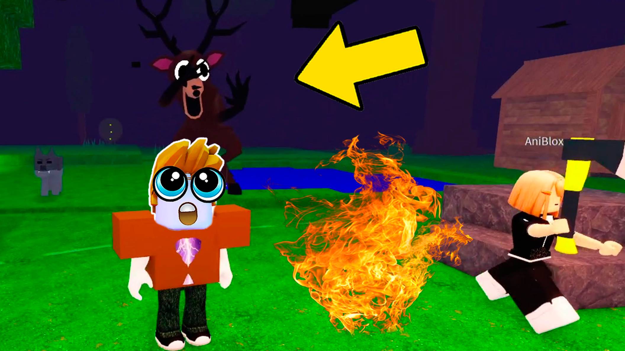 МЫ ПРОВЕЛИ 99 НОЧЕЙ С САМЫМ КРУТЫМ ПРОФИ В ИГРЕ 99 Nights in the Forest смотреть онлайн