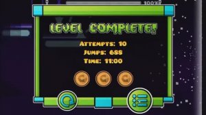 Уровень POWER TRIP FULL VERSION! / GEOMETRY DASH 2.11!