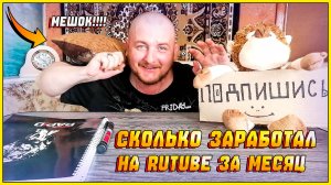 СКОЛЬКО ЗАРАБОТАЛ НА RUTUBE ЗА МЕСЯЦ