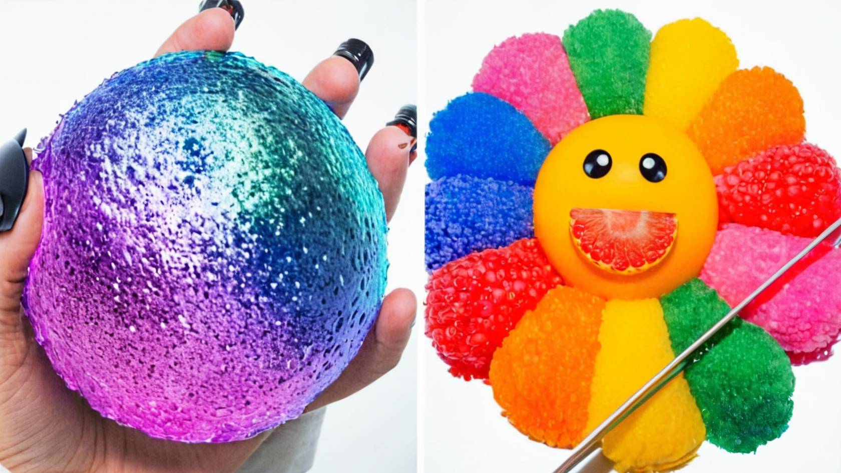 Слаймы, Игры со слаймами 🎨 Волшебная текстура!