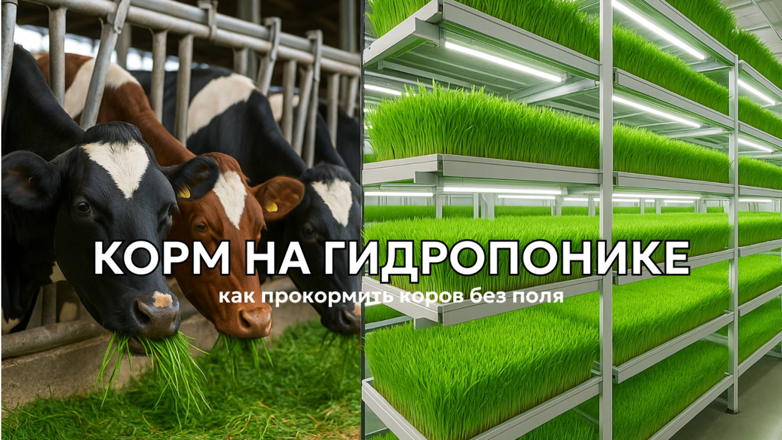 Гидропонный зеленый корм: как выращивают корм для коров на воде 🐄 смотреть онлайн