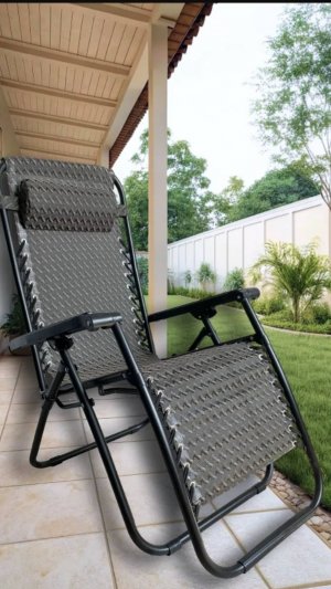Складное кресло шезлонг для дачи, дома и пр.