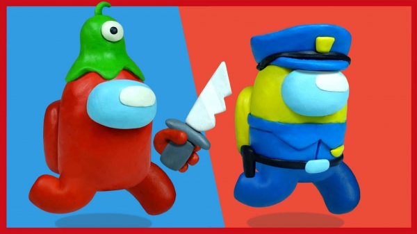 AMONG US из пластилина. Как слепить Амонг Ас.