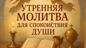 Утренняя молитва для спокойствия души
