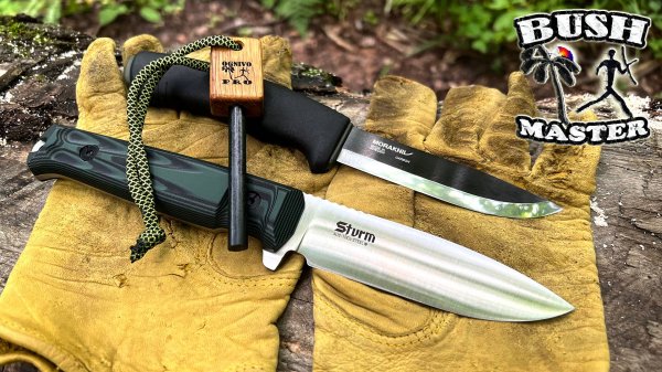 Нож Sturm Конвекс против Mora Bushcraft Black. Ножи для леса