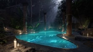 🌴 Расслабляющий бассейн и атмосфера джунглей