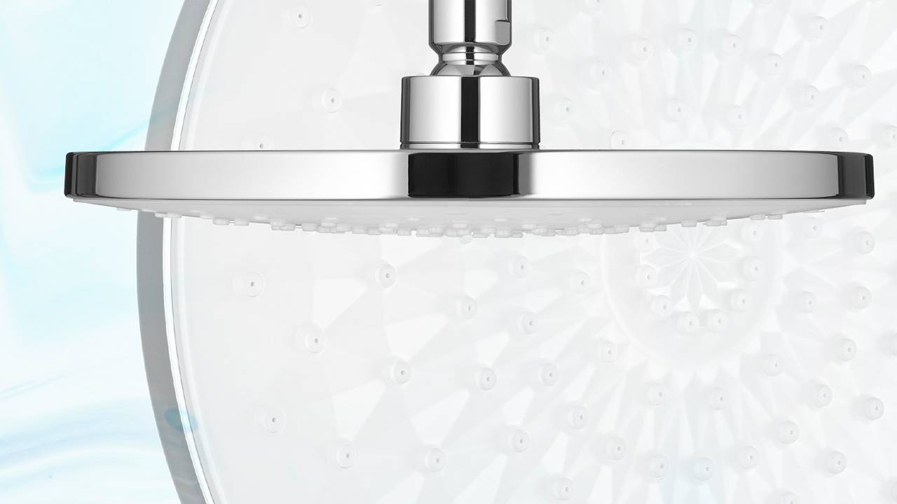 Распаковка верхнего душа с 3D дизайном 218 мм Swedbe Calypso 5047 смотреть онлайн