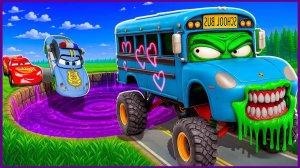 Мультики для детей про машинки ЗОМБИ-Яма: трансформация в Звероеда. Яркие Мультики для малышей