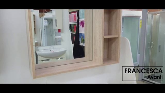 Зеркало Венеция Камилла 75 белый/дуб сонома