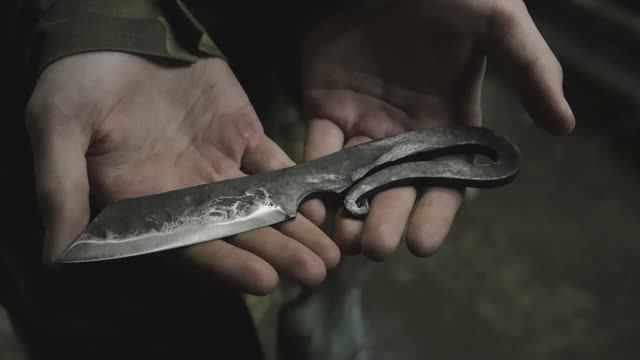 Ковка куябрика на мастер-классе