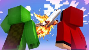 ДЖЕЙ ДЖЕЙ И МАЙКИ ВЫЖИВАЮТ В АВИАКАТАСТРОФЕ! - Анимация для Майнкрафта