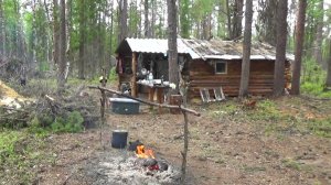 Тайга, изба и рыбалка. Путешествие по таёжной речке. 3 часть.