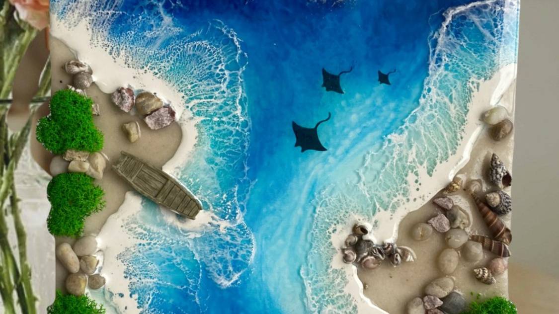 Инструкция по работе с набором с эпоксидной смолой "Сердце Моря" смотреть онлайн