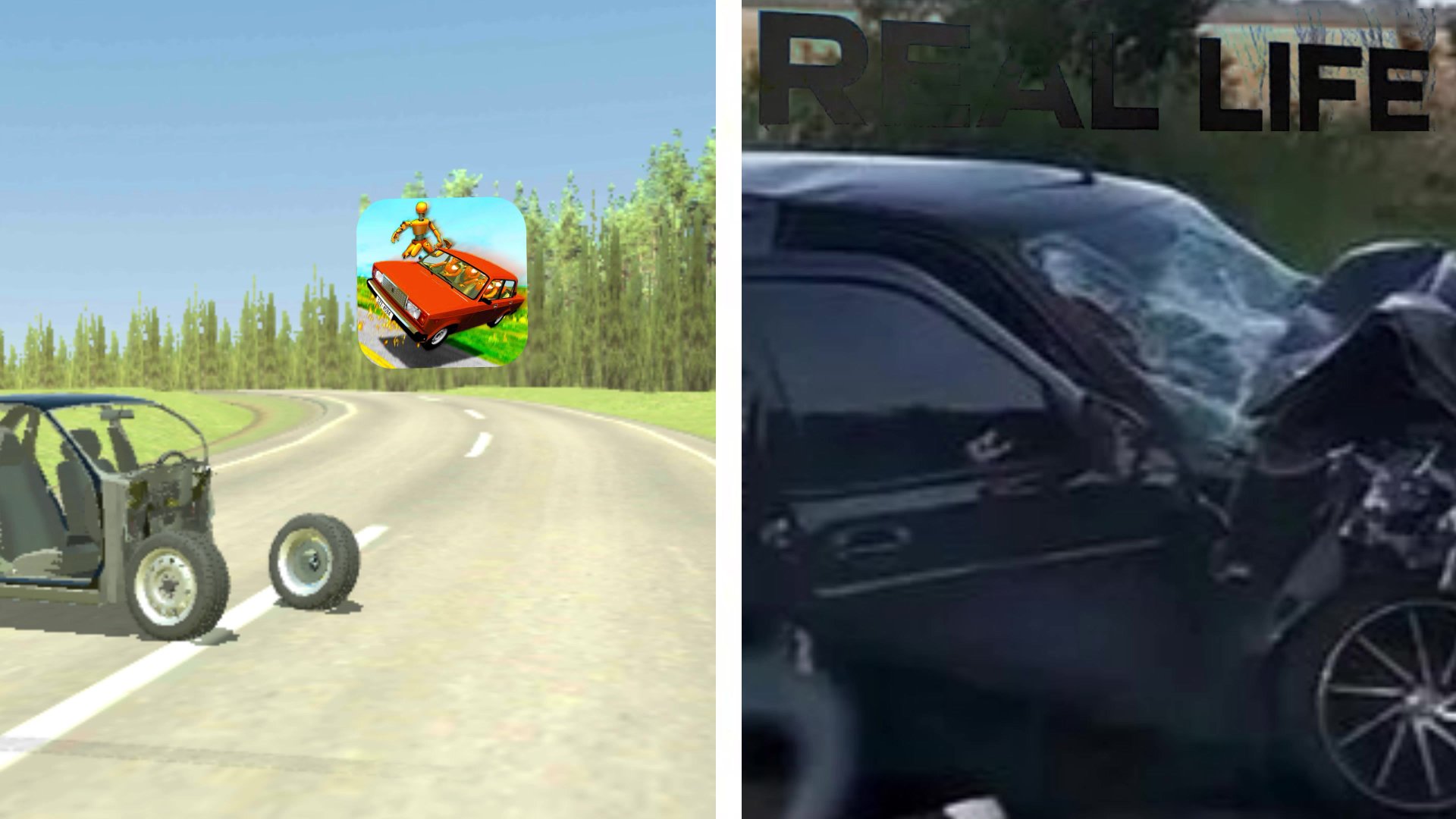 Авария на реальных событиях в ВАЗ краш тест симулятор 2 #34