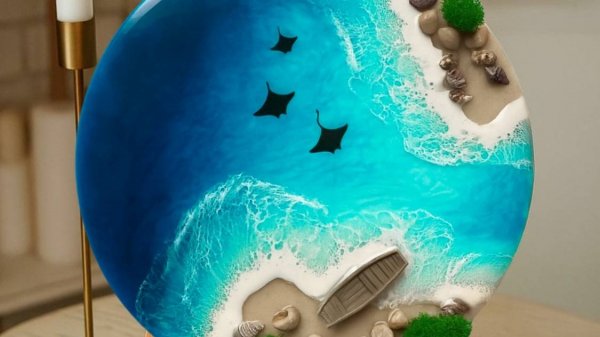 Инструкция по набору с эпоксидной смолой Пляж