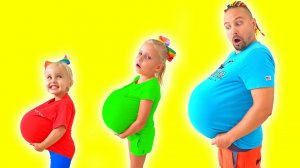 Ева Королева. Дети и Папа- примеры правильного поведения! Видео для детей.