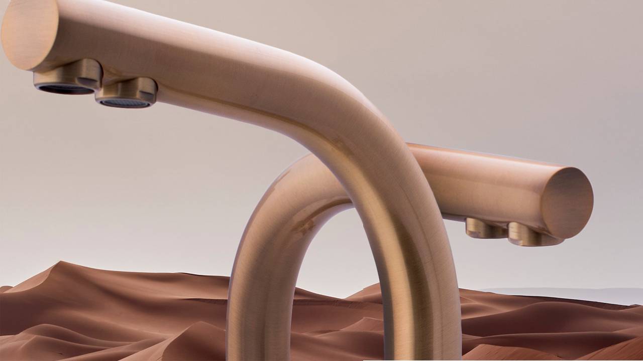 Распаковка кухонного смесителя 2 в 1 бронзового цвета Swedbe Selene Plus 8147 смотреть онлайн