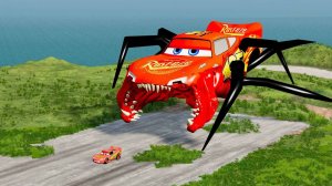 Эпический забег Пожиратель гигантов против Молнии Маккуина, бимка