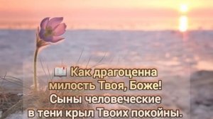 Милость Твоя надо мной велика. Христианское караоке