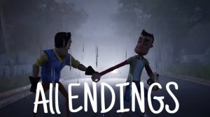 All Endings - Hello Neighbor Curse Retold