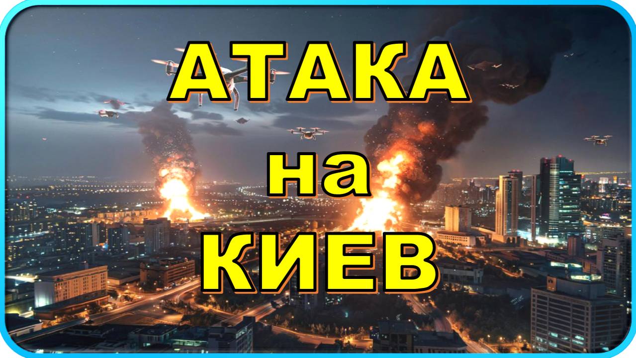 🔥 Массированная атака на Киев дроны 🕷 и ракеты 💥 смотреть онлайн