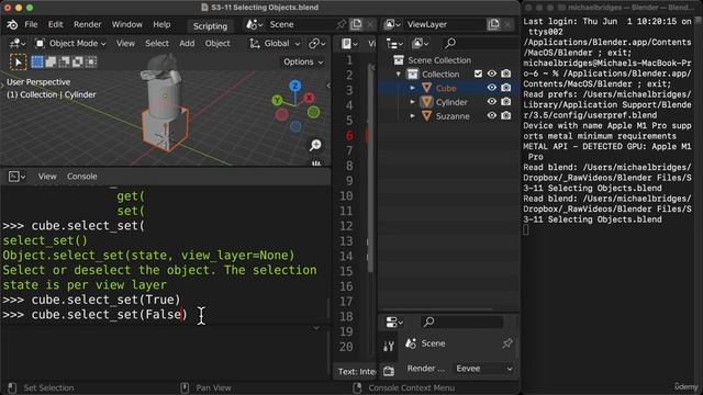3_10. S3-11 Selecting Objects By Name смотреть онлайн