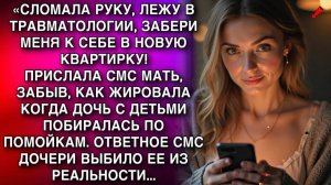 «СЛОМАЛА РУКУ, ЛЕЖУ В ТРАВМАТОЛОГИИ, ЗАБЕРИ МЕНЯ К СЕБЕ В НОВУЮ КВАРТИРУ!» ПРИСЛАЛА СМС МАТЬ...