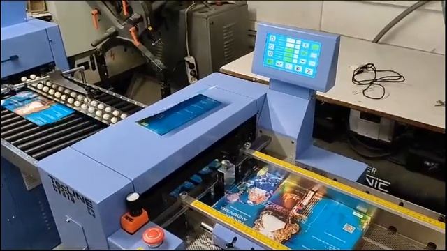 Биговка-фальцовка TecLINE CF370 переход с малой скорости на среднюю. Отрывная перфорация
