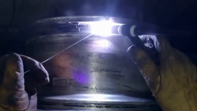 TIG сварка литого диска от начала и до завершения. г. Липецк. смотреть онлайн