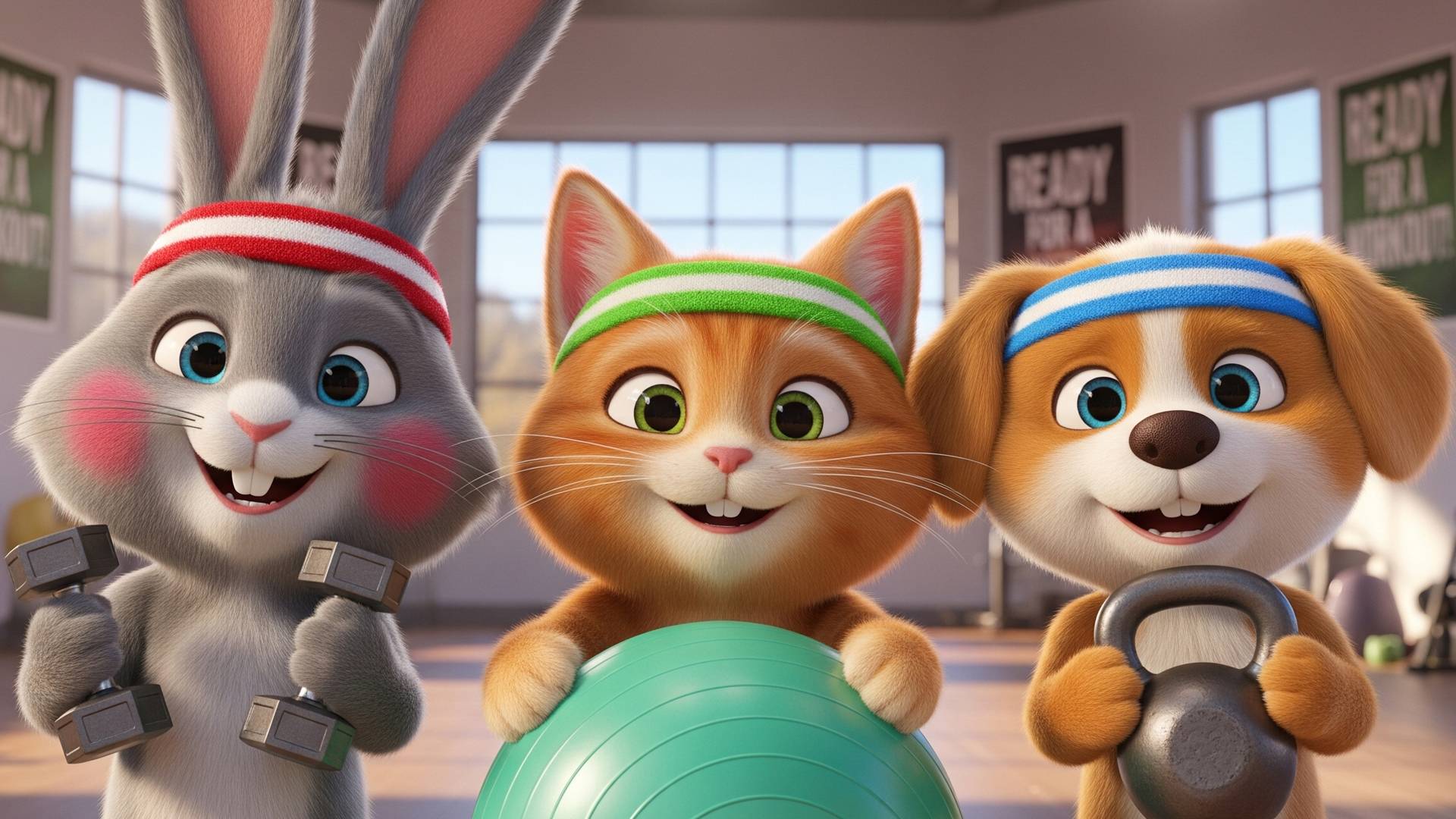 Утренняя зарядка с зверятами | Весёлая песенка для малышей смотреть онлайн