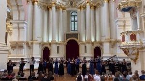 Ансамбль флейтистов «Созвездие» и ансамбль скрипачей «Радость», торжественная песня, 08.07.2025