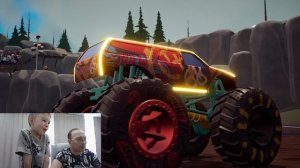 хотвилсы монстер траки Hot Wheels Monster Trucks Stunt Mayhem трюки