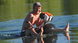 ✅Юркая лодка из Мото-Косы и камеры от Камаза ⚓ Сделай и себе такой же прогулочный катер