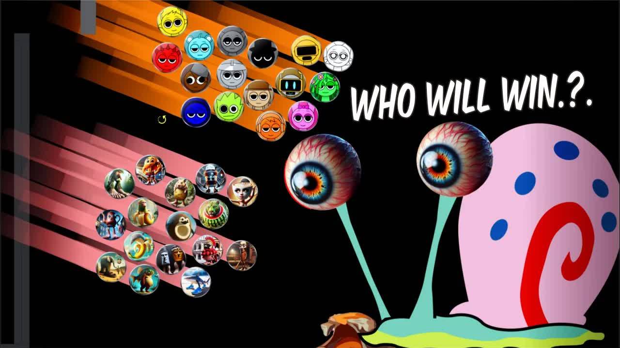 Лучшие итальянские гонки Brainrot против Sprunki Race Marble Race