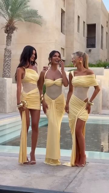 Колекция жёлтых платьев смотреть онлайн