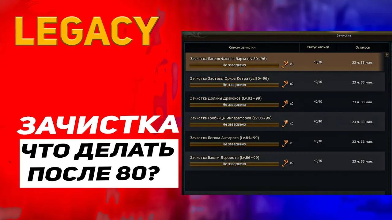 Зачистка в Lineage 2 Legacy смотреть онлайн