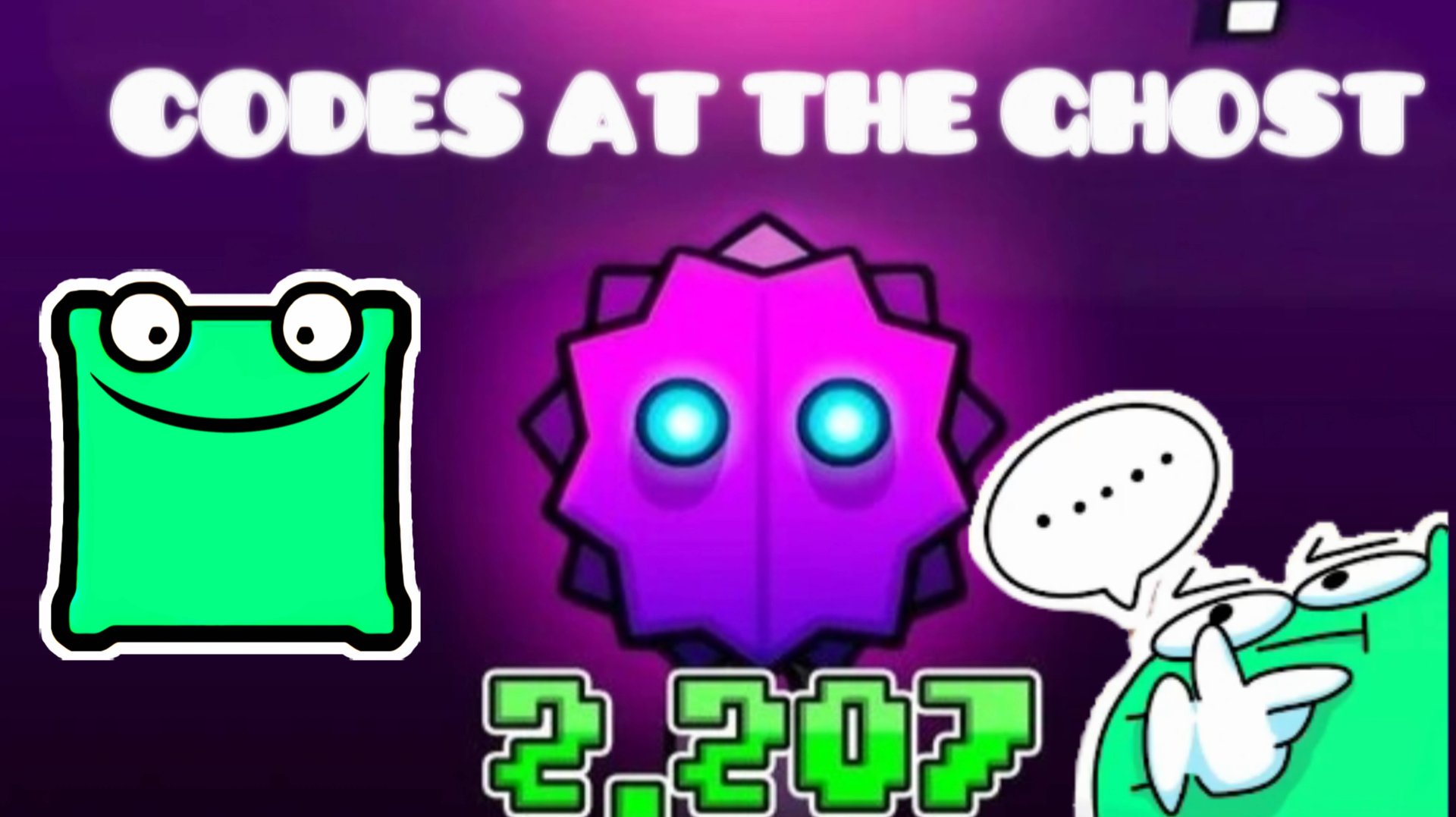 All codes in the new storage at the ghost in geometry dash 2.21 Все коды в новом хранилище в Ghost в смотреть онлайн