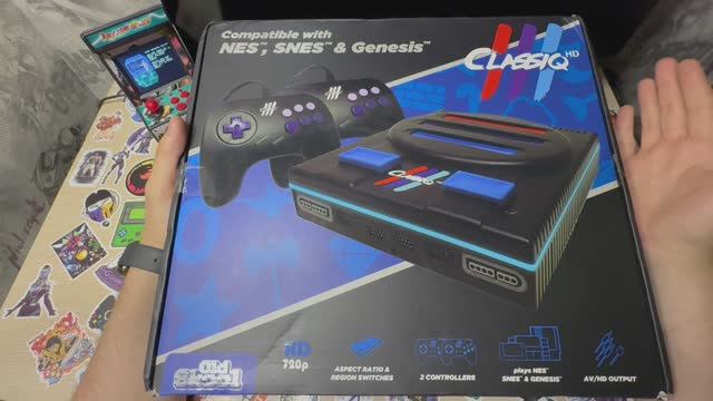 SEGA, NES и SNES три в одном, ретро игровая приставка CLASSIQ 3HD