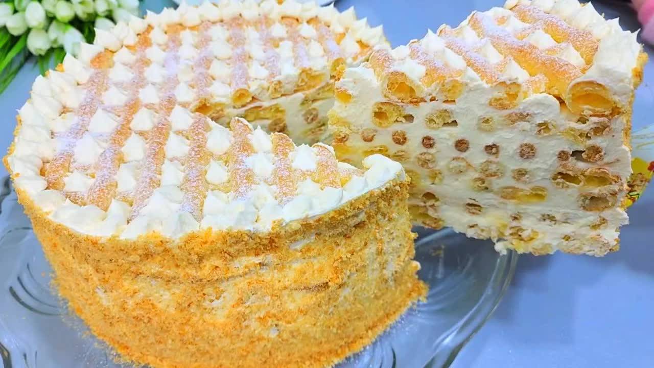 Вкуснее Медовика и Наполеона? Мгновенный заварной торт, НЕ Требует Пропитки! Вкуснее Карпатки!