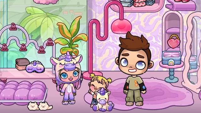 MilaGameПЕРЕЕЗД В ДОМ МЕГАПОЛИС STAR DUST ✨🏙  AVATAR WORLD ИСТОРИЯ 💕 РУТИНА СЕМЬИ 👨👩👧👦 ОБНО