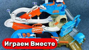 АСМР Игрушки для детей ! Строим вместе интересную трассу и запускаем машинки !