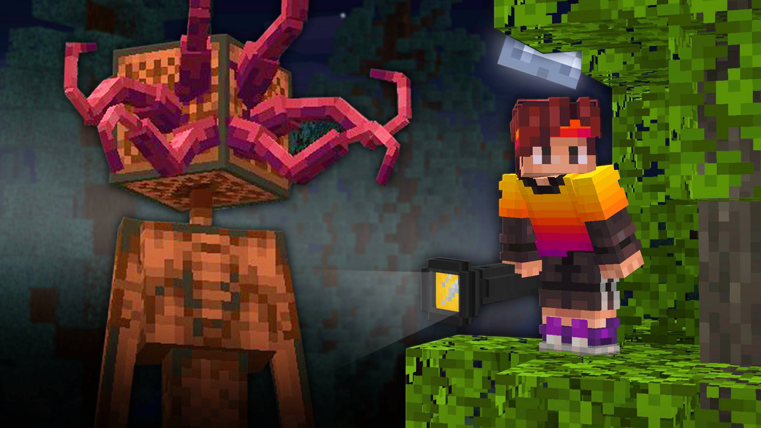 Пережил нападение ШКАТУЛКАГОЛОВОГО в заброшенном лагере в майнкрафт