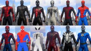 ВСЕ МОДЫ НА КОСТЮМЫ ЧЕЛОВЕКА ПАУКА В Marvel Spider Man 2
