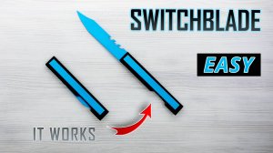 Этот складной нож открывается как настоящее оружие!