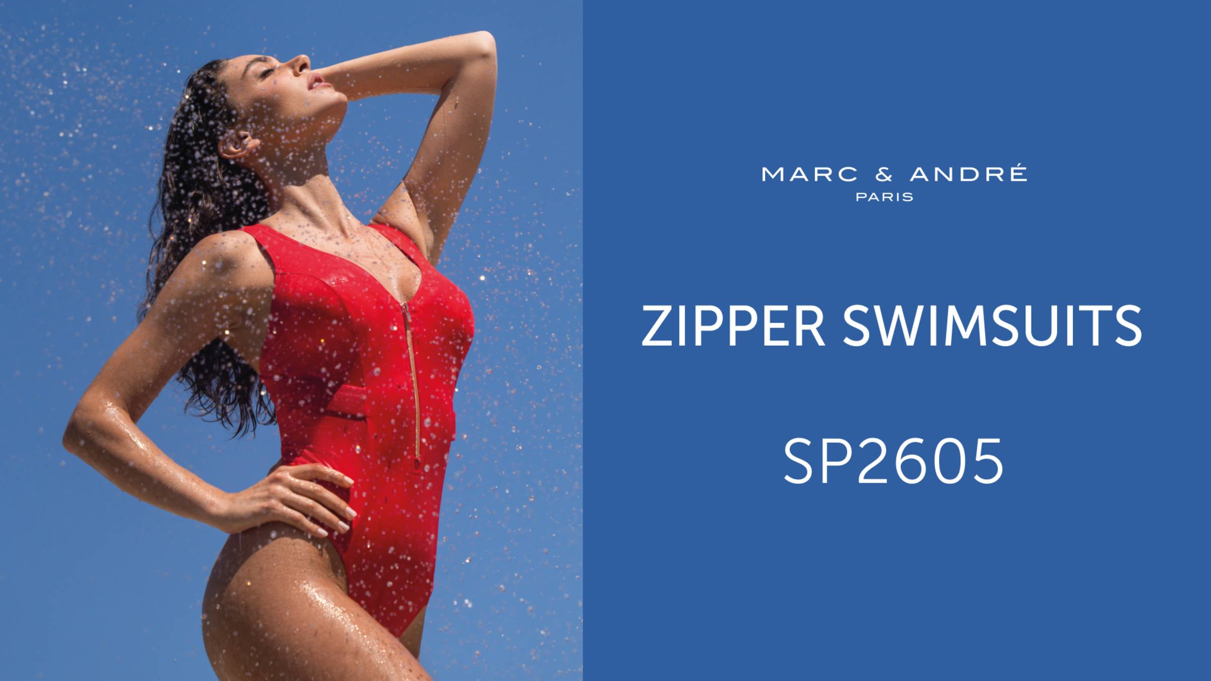 SP2605 ZIPPER SWIMSUITS