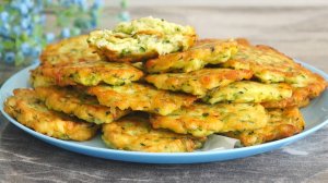 Оладьи из цукини самый простой, но очень вкусный  рецепт. Кабачковые оладушки.