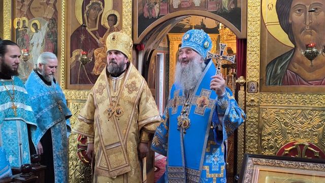 Слово митрополита Иоанна в праздник Тихвинской иконы Божией Матери в Тихвинском храме г.Йошкар-Олы смотреть онлайн